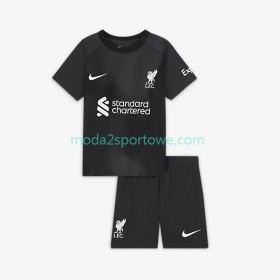 Koszulka Liverpool Bramkarska Dziecięcy Wyjazdowe Stroje Piłkarskie 2022/23 Krótki Rękaw